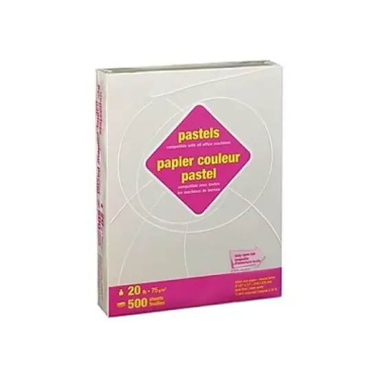 Staples Pastel Colored Copy Paper 8 1/2" x 11" Cream 500/Ream (14789) image {2}