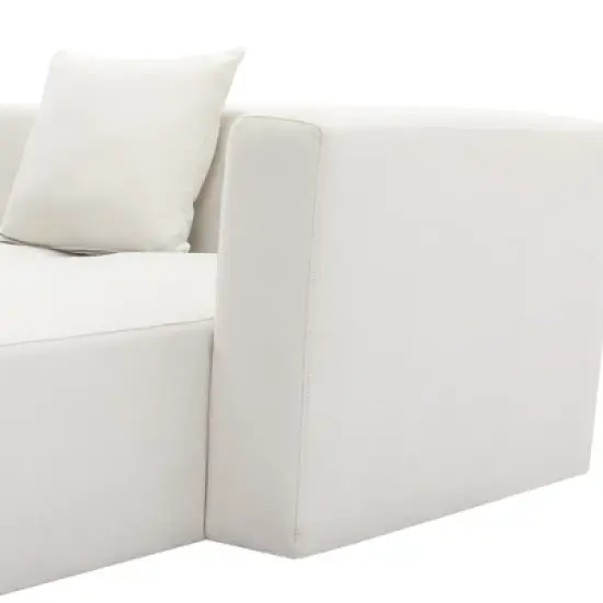 110.2" Modern Style Upholstered Curved Sofa Couch-ModernLuxe image {8}