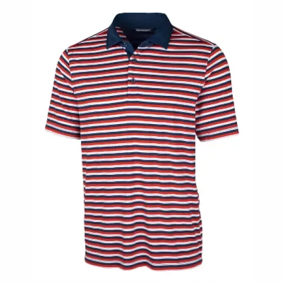 Cutter & Buck Mens Forge Polo Multi Stripe Shirt image {2}