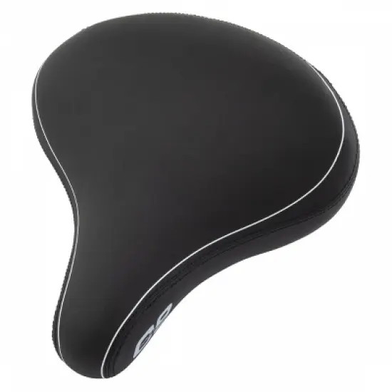 Cloud-9 Unisex Bicycle Comfort Seat Cruiser - Black Vinyl Cover Steel Rails image {3}