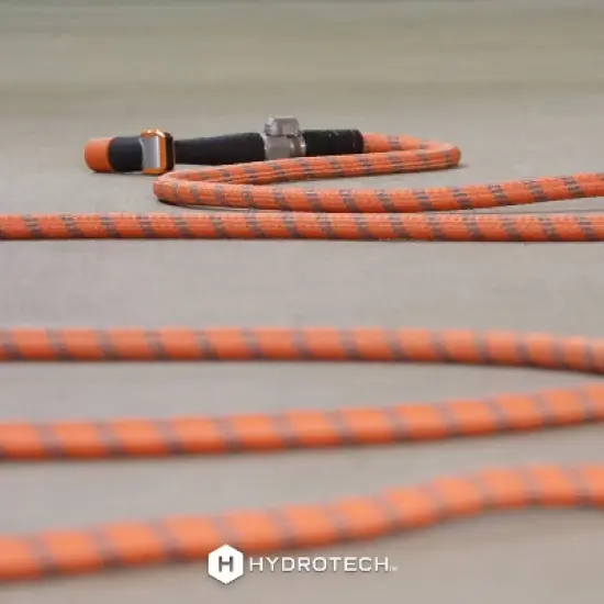 HydroTech Heavy Duty Twist Hose Nozzle Black/Orange image {10}