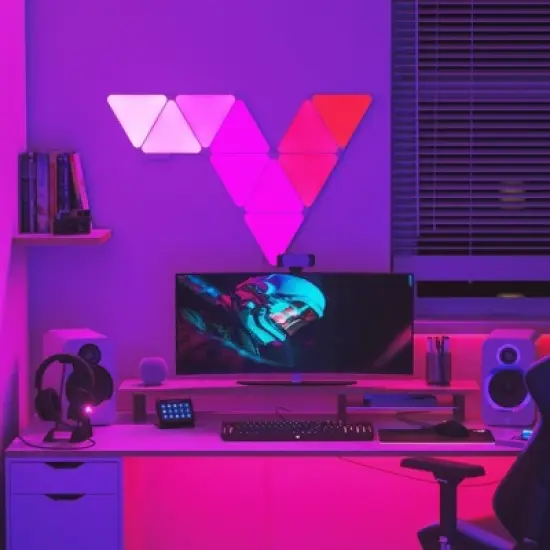 Nanoleaf 7pk Shapes Triangle Smarter LED Light Kit image {4}