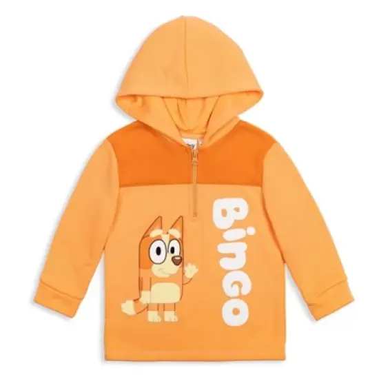 Bluey Bingo Fleece Half Zip Hoodie Toddler to Big Kid image {9}