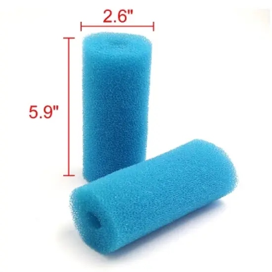 Unique Bargains Cylinder Pre-Filter Soft Sponge Filter Cartridges for Aquarium 2.6" Dia 10 Pcs image {1}