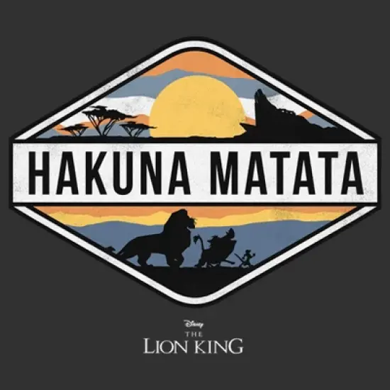 Men's Lion King Hakuna Matata National Park Emblem T-Shirt image {1}