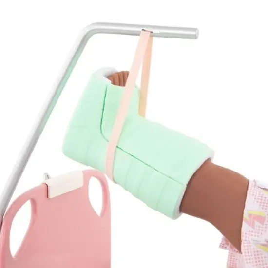 Our Generation Adjustable Hospital Bed & Doctor Set for 18" Dolls - Get Well Bed image {5}