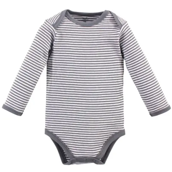 Touched by Nature Organic Cotton Long-Sleeve Bodysuits 5pk, Cactus image {4}