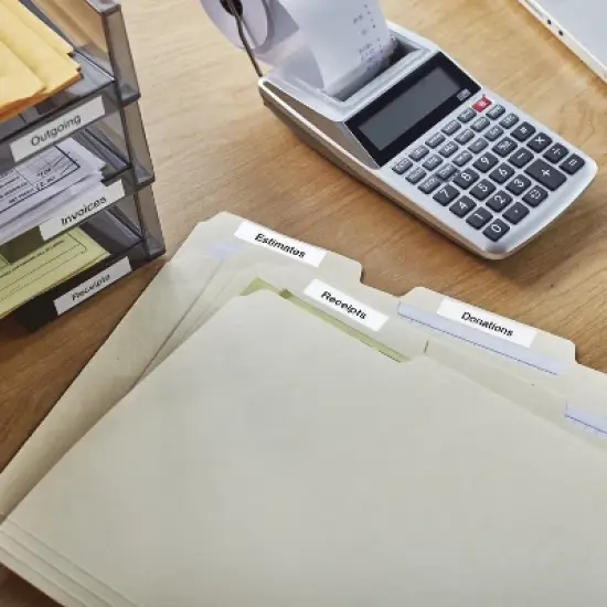 DYMO D1 1926208 Label Maker Tape 1/2W White image {5}