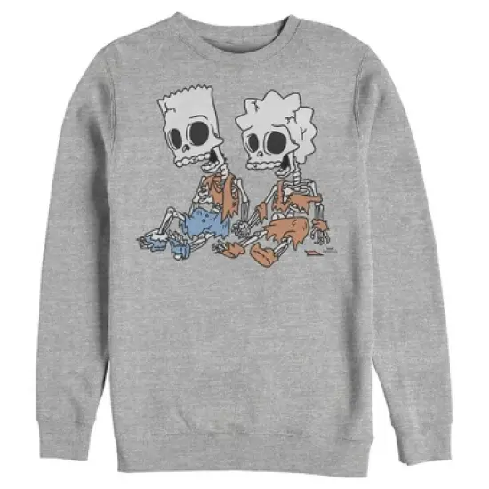 Men's The Simpsons Skeleton Bart and Lisa Sweatshirt image {3}