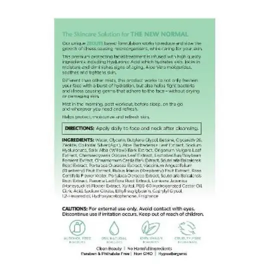 Fortify+ Natural Germ Fighting Skincare Protecting Facial Mist Travel Capsule - 85ml image {5}