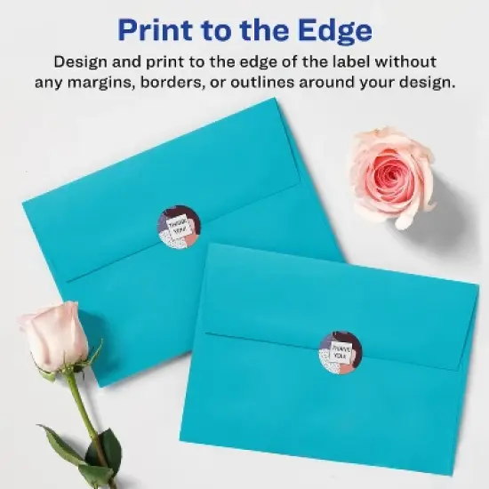 Avery Matte White Round Labels, 1.25" diameter image {2}