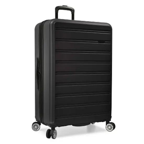 Travel Select Snowcreek Matte 30" Large Checked Hardside Spinner Suitcase image {10}