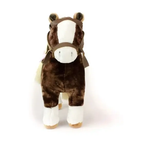 Playtime By Eimmie 18 Inch Doll Plush Horse with Saddle image {2}