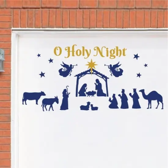 Collections Etc Nativity Scene Christmas Garage Door Magnet image {1}