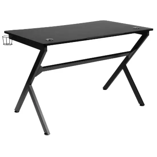 Flash Furniture Gaming Desk 45.25" x 29" Computer Table Gamer Workstation with Headphone Holder and 2 Cable Management Holes image {12}