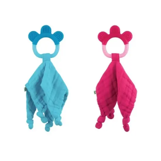 Muslin Blankie Teether made from Organic Cotton (2 pack) image {5}