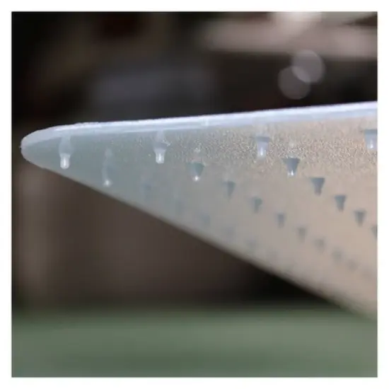 Polypropylene Foldable Chair Mat for Carpets Rectangular White - Floortex&reg; image {4}