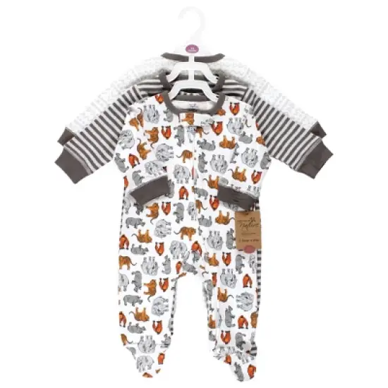 Touched by Nature Organic Cotton Sleep and Play, Neutral Endangered Safari image {1}