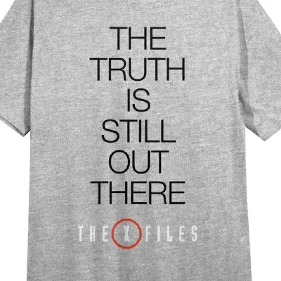 The X-Files The Truth Is Still Out There Crew Neck Short Sleeve Gray Heather Women's Night Shirt image {1}