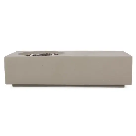 14.75 Inch Rectangular Outdoor Fire Pit Table with 50,000 BTU and Dual Function Surface image {14}