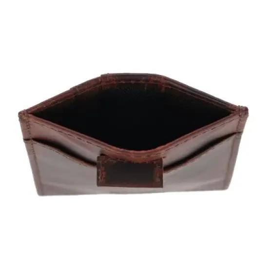 CTM Men's RFID Leather Front Pocket Card Sleeve Wallet image {2}