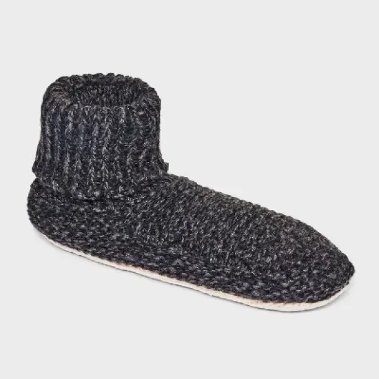 Women's Marled Knit Faux Shearling Lined Booties with Grippers - Stars Above&trade; 4-10 image {9}