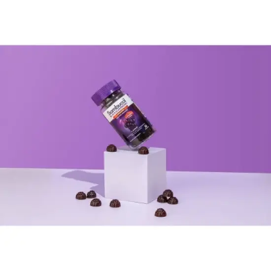 Sambucol Black Elderberry Immune Support Vegan Gummies with Vitamin C and Zinc - 30ct image {4}