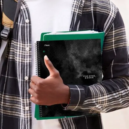 Five Star Active Subject Notebook 80ct Black image {7}