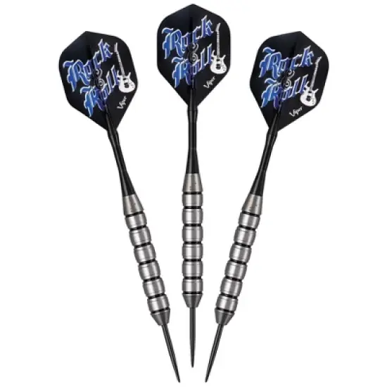 Viper Rock and Roll Steel Tip Darts with Casemaster Deluxe Dart Case - Black image {1}