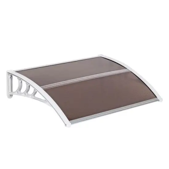 Karl Home | Winado 39 in. W x 5 in. D Plastic Brown Cover Retractable Door / Window Awning image {6}