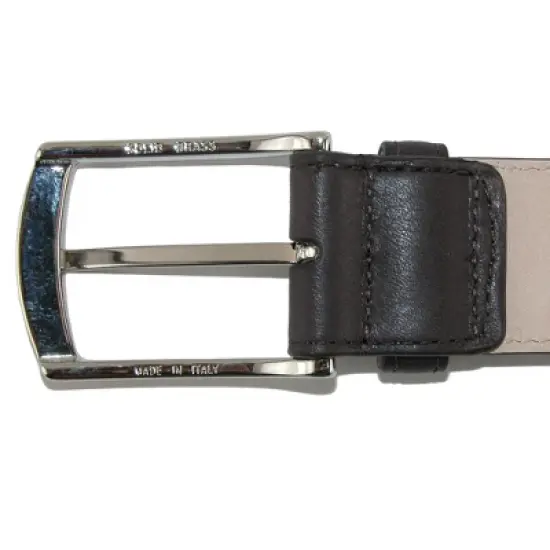 CrookhornDavis Men's Borgo Boxcalf Dress Belt with Solid Brass Buckle image {2}