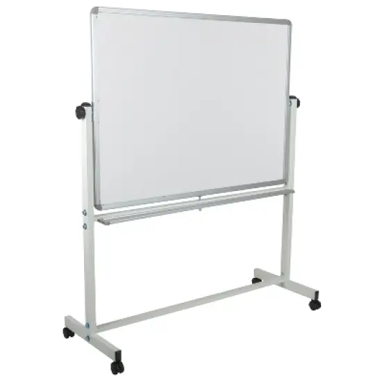 Flash Furniture HERCULES Series Double-Sided Mobile White Board Stand with Pen Tray image {14}