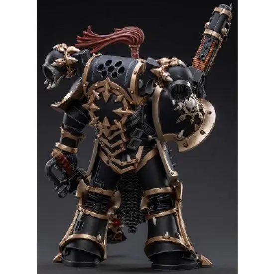 Brother Slael Black Legion Havocs Champion 1/18 Scale | Warhammer 40K | Joy Toy Action figures image {4}