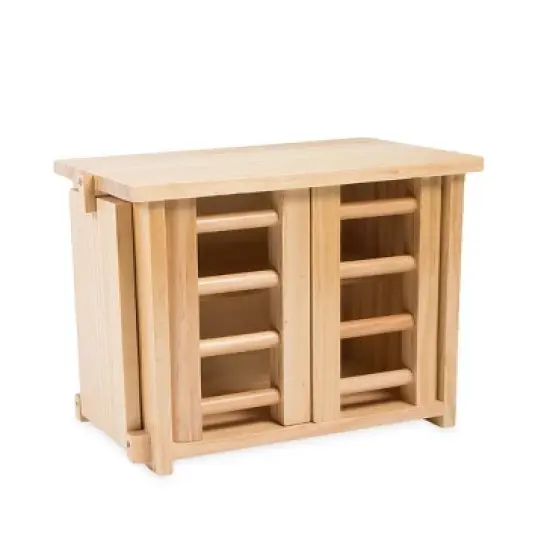 HearthSong Wooden Chicken Coop with Real Working Doors and Ramp for Imaginative Play, Measures 9_"L x 5_"W x 8"H image {2}