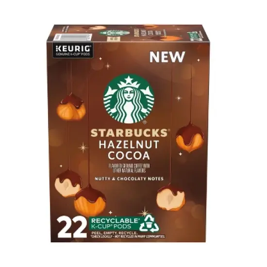Starbucks Hazelnut Cocoa Flavored Italian Roast Keurig K-Cup Coffee Pods - 22ct image {9}