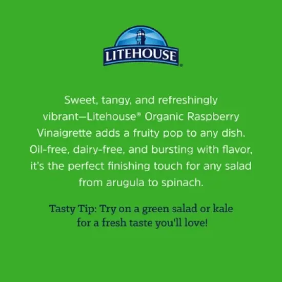 Litehouse Organic Raspberry Vinaigrette Dressing - 11.25 fl oz image {5}