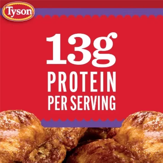 Tyson Any'tizers Honey BBQ Bone-In Chicken Wings - Frozen - 22oz image {1}