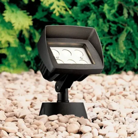 Super Duty Eastham 8" High Black LED Landscape Flood Lights Set of 2 image {4}