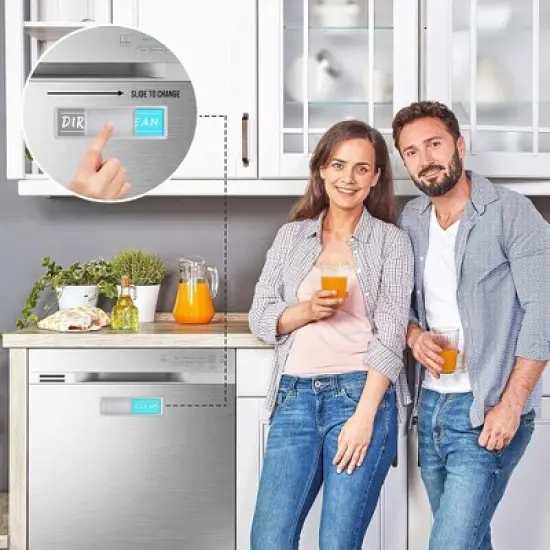 Dishwasher Magnet Clean Dirty Sign Non-Scratching Strong Magnet with Optional Stickers - Strong Slide for Changing Signs image {5}