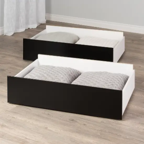 Set of 2 Select Storage Drawers On Wheels - Prepac image {4}