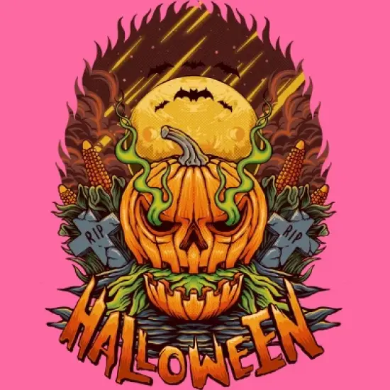 Women's Design By Humans halloween By arjanaproject Racerback Tank Top image {1}