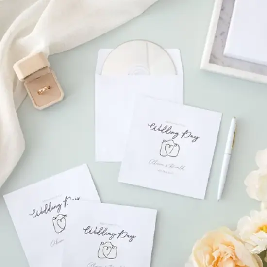 Best Paper Greetings 50 Pack Square Envelopes, 5.5 x 5.5, for Greeting Cards, Wedding Invitations, Self Adhesive Peel-Off-and-Stick (White) image {2}