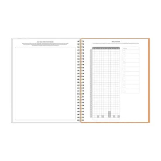 Blue Sky 8"x10" 2025-2026 Weekly/Monthly Spiral Planner Smooth Frosted Mayana Ombre image {7}