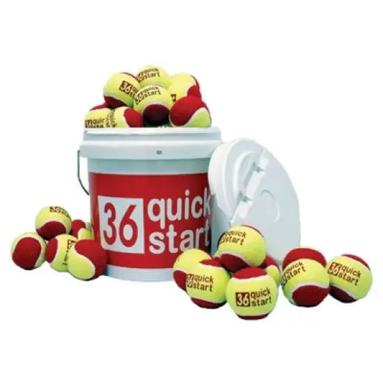 OnCourt OffCourt  Quick Start 36 - red felt balls image {3}