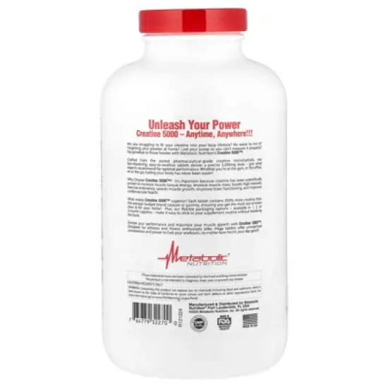 Metabolic Nutrition Creatine 5000&trade;, 270 Tablets (1,666 mg per Tablet) image {2}