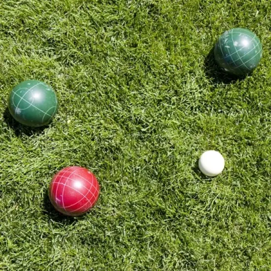 Toy Time Outdoor Bocce Ball Set with Carrying Bag - Red/Green image {4}