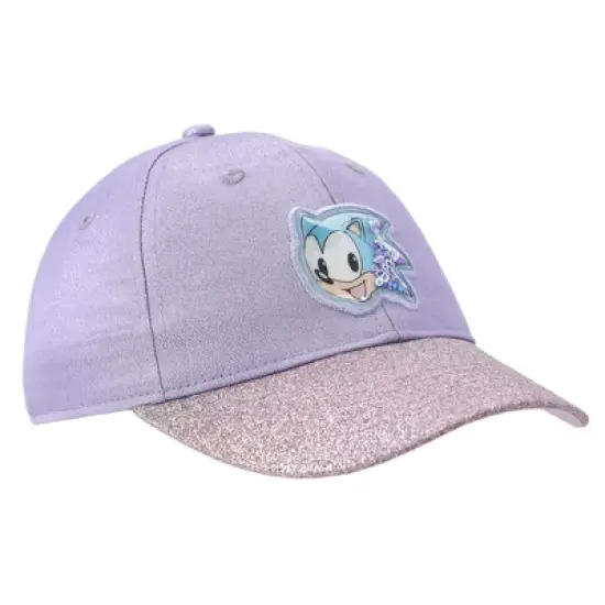 Sonic the Hedgehog Shake Glitter Patch Youth Purple Sparkle Traditional Adjustable Hat image {2}