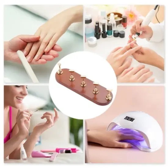 Unique Bargains Durable Oval Nail Display Stand 1 Set image {4}