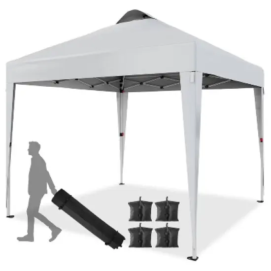 GustoWave 10x10 Ft Pop Up Canopy Tent, Sun Shelter Gazebo for Outdoor Camping image {8}