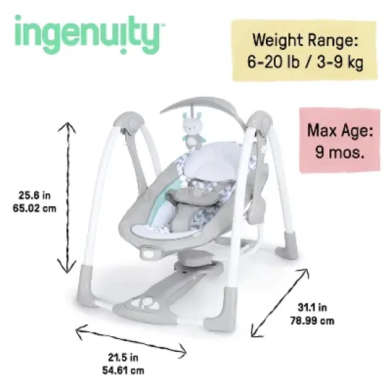 Ingenuity ConvertMe Swing-2-Seat - Raylan image {16}